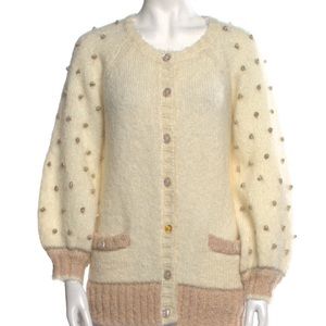 Love Shack Fancy mohair cardigan